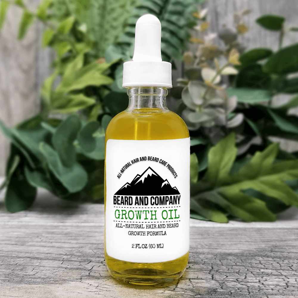 beard growth oil with castor jojoba argan