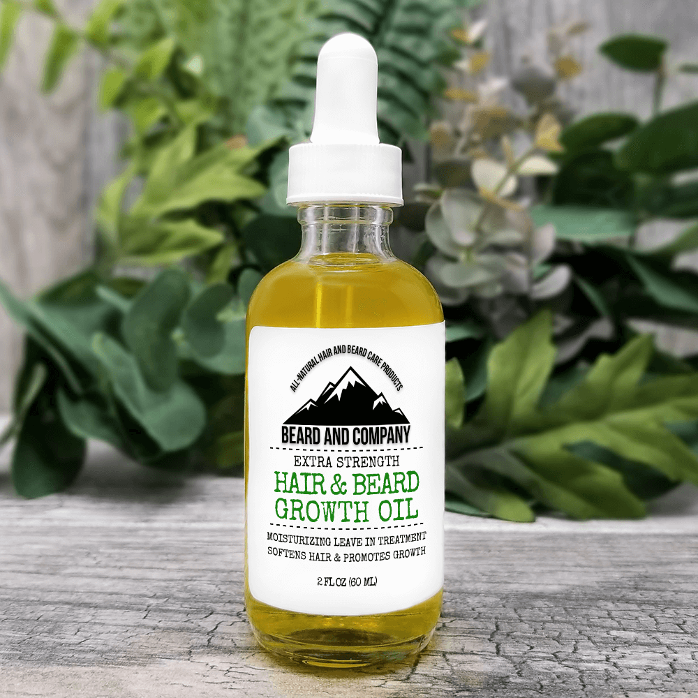 extra strength beard growth oil with almond