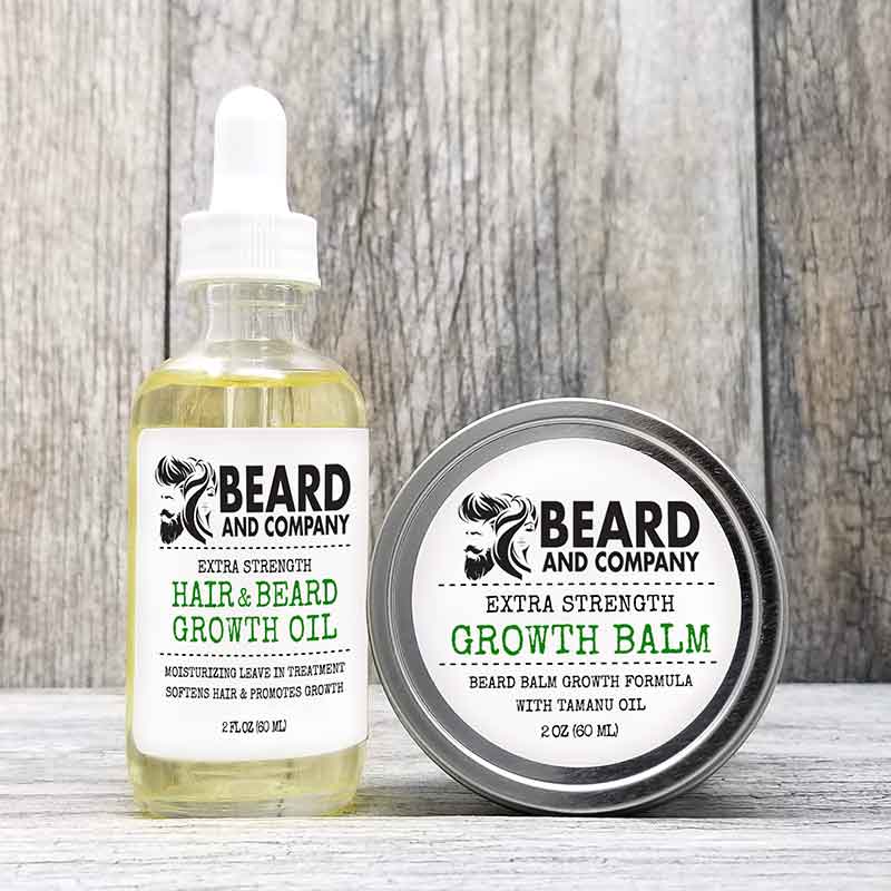 extra strength beard growth oil and balm