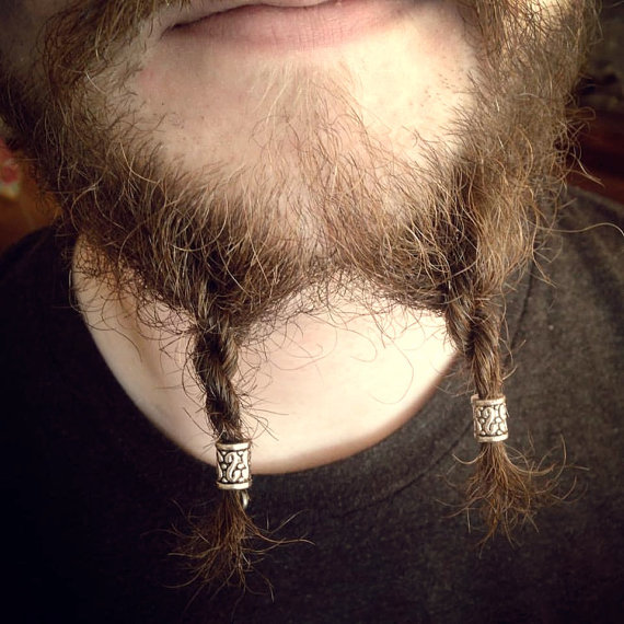 long goatee braided